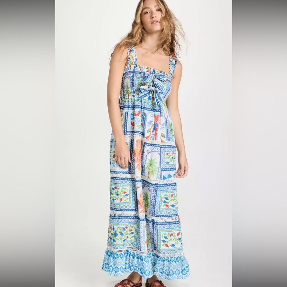 FARM Rio Tropical Tile Maxi Dress